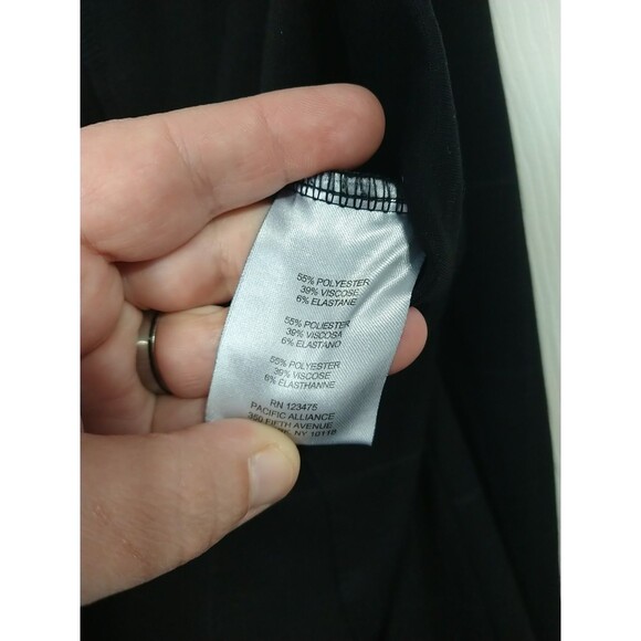 Ellen Tracey Woman XL Pants Effortless Elastic Waist Windowpane Taper Stretch - Picture 7 of 10